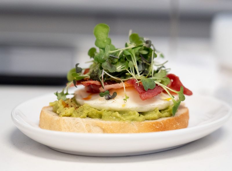 Avocado toast at Stay Awhile Café run by the Borges family in Firestone Park on June 12, 2026.