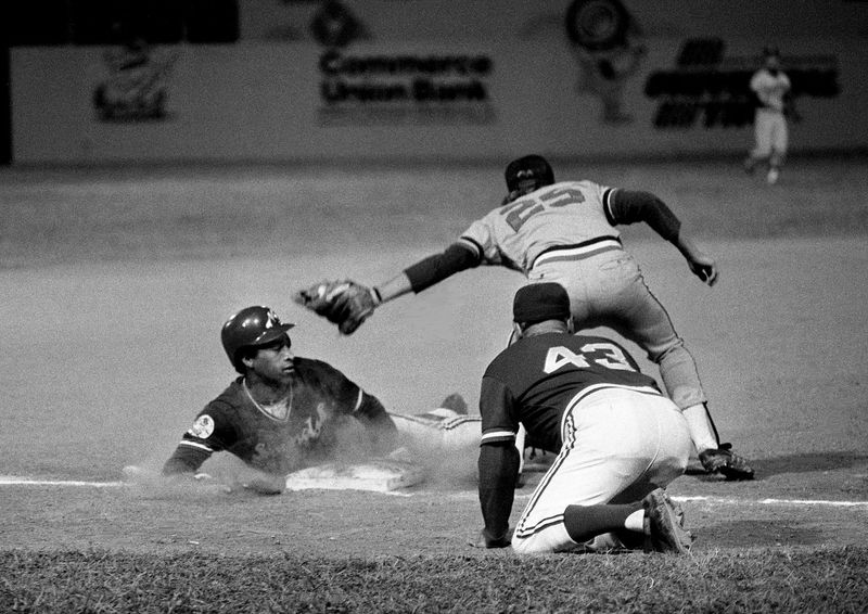 Nashville Sounds centerfielder Gary Redus in 1979