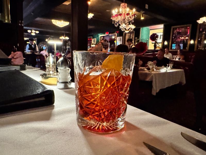 A negroni at Carlo & Johnny, in Montgomery