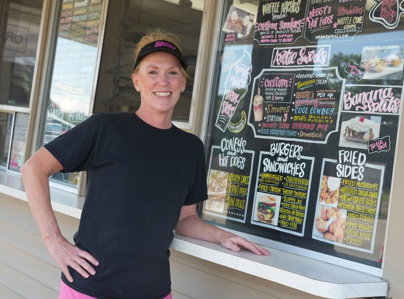 Janice Holzopfel worked at the Kustard Korner in Plain Township as her first job. Now, she co-owns the ice cream shop with her husband Brent.