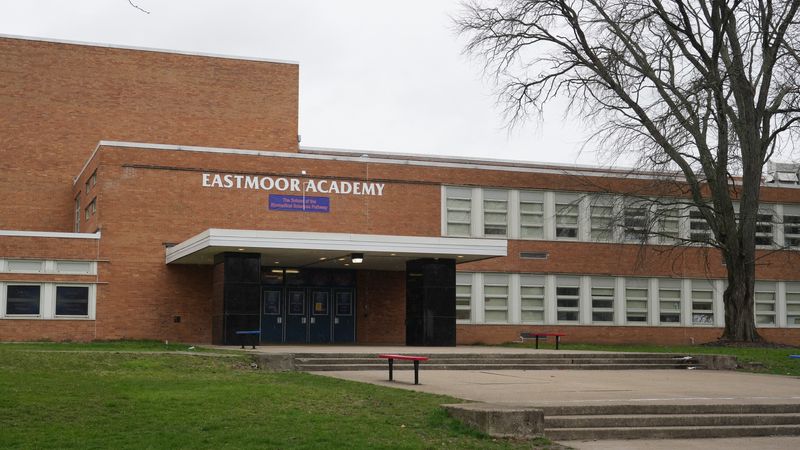 March 26, 2024; Columbus, Ohio, USA;  Eastmoor Academy, 417 S Weyant Ave, is a Columbus City School. It was formerly known as Eastmoor High School.