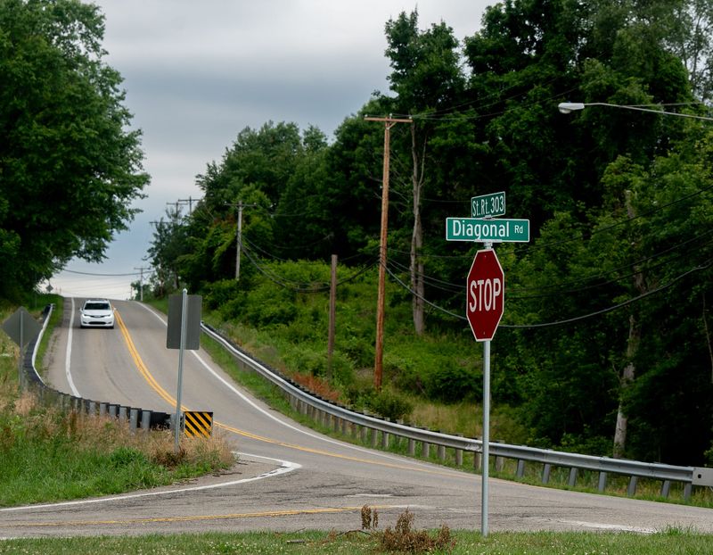 R.T. 303 at Diagonal road in Streetsboro road closure.