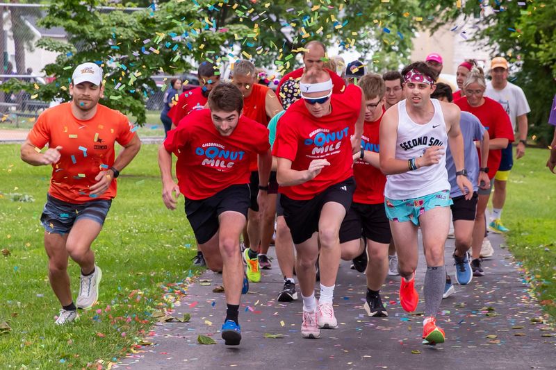 Seventy-one people ran or walked in the Donut Mile, held at the Gibsonburg Homecoming on June 26.