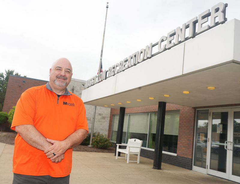Steve Pedro, director of Massillon's Parks & Recreation Department, stands outside the city's Recreation Center. City residents can use the facility for everything from fitness classes to water-based activities in the Aquatics Center. It also has basketball and pickleball courts.