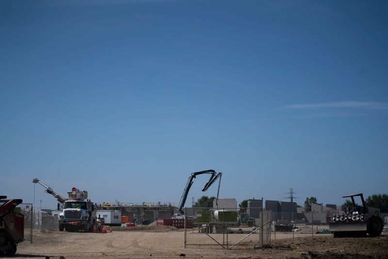 Construction is under way for a new elementary school in Olentangy Schools, the district is facing as a budget deficit and overpopulation problem despite being one of the state's largest districts.