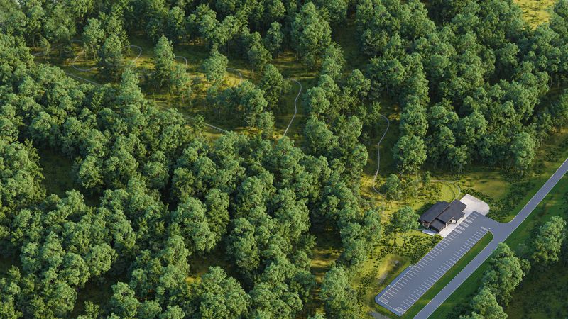 The route for the new Hocking Hills Mountain Coaster will weave in between trees in southeastern Ohio.