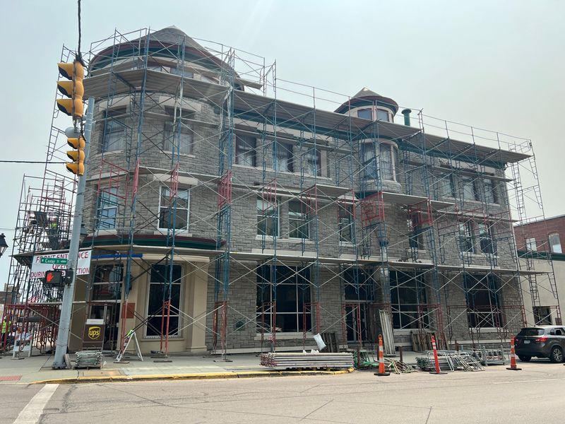 The Bennett Building, a historic structure in Marion, is undergoing renovations from the Union Bank Company. The building will see new windows, awnings, a parking lot and an updated paint job.