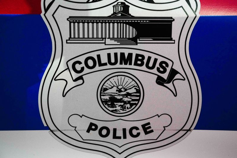A Columbus Police vehicle sits outside the Ohio Stadium on July 15, 2026 in Columbus, Ohio.