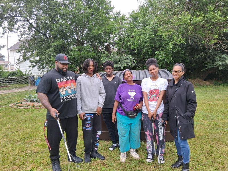Canton City Councilwoman Brenda Kimbrough spearheaded a Beautify A Neighborhood cleanup day June 27. She is pictured, fourth from left.