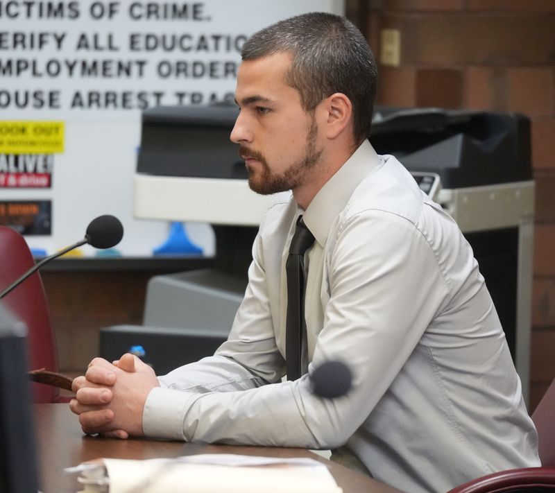 Luca C. Stambaugh listens to Judge Andrea Scassa in Massillon Municipal Court. Stambaugh caused a crash that killed Larry A. Jeffries Jr., who was riding a motorcycle. Wednesday, July 22, 2026