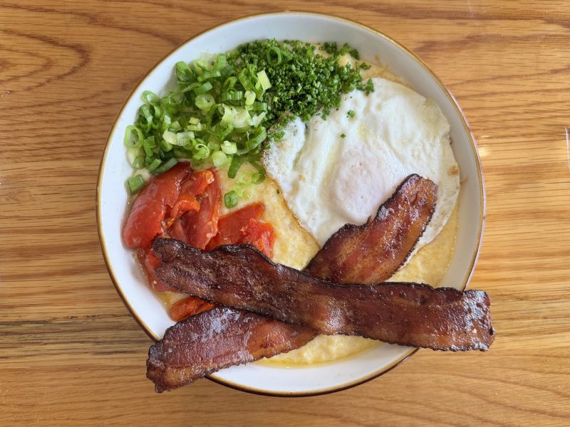 The Grits Done Right, at Proud Hound Coffee and Cafe.