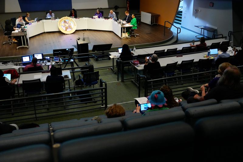 Members of the Cincinnati Public Schools Board hold a meeting to decide whether to pass a levy for placement on the November ballot on Monday, July 27, 2026.