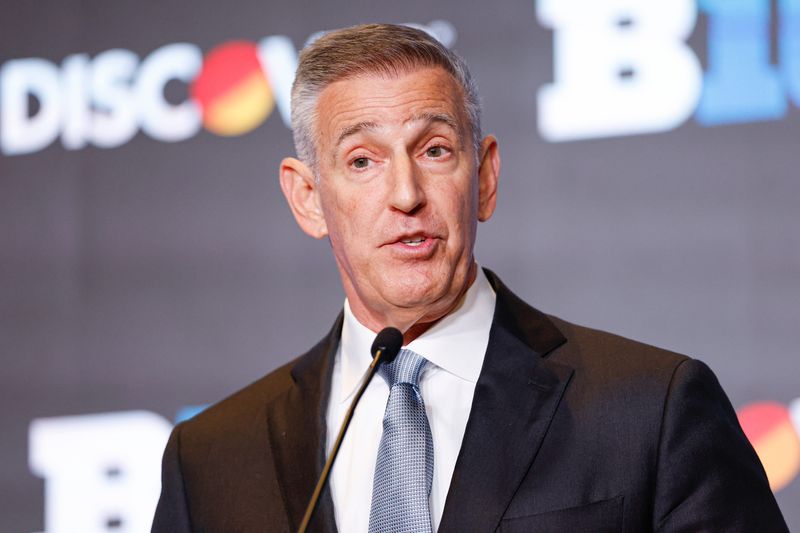 Jul 28, 2026; Chicago, IL, USA; Big Ten Conference Commissioner Tony Petitti speaks during Media Days at Hilton Chicago. Mandatory Credit: Kamil Krzaczynski-Imagn Images