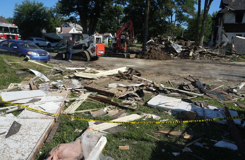 A house exploded on Bonnot Place NE in Canton during the early morning of July 30, injuring at least two people, scattering debris around the neighborhood and damaging neighboring properties. July 30, 2026