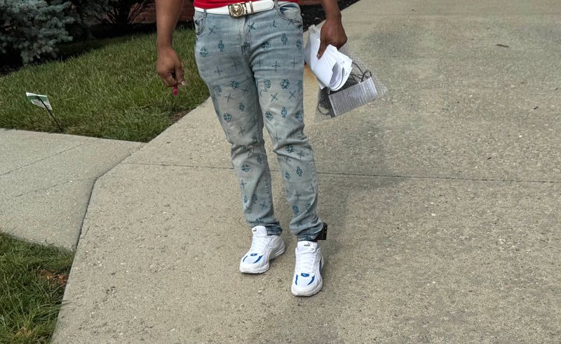 Philbert Viaud, a Haitian resident who lives in Columbus, was given an ankle monitor after visiting an Immigration Customs and Enforcement field office in Cincinnati.