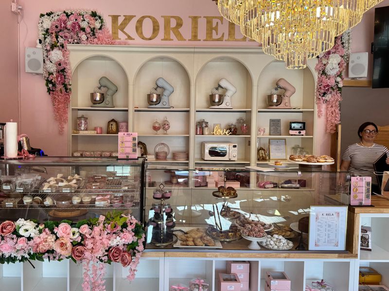 The inside of Koriela, a new Israeli bakery, in Hyde Park.