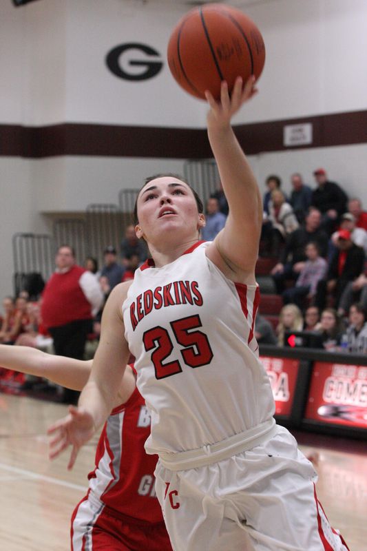 Port Clinton's Emily Ashley looks to score.