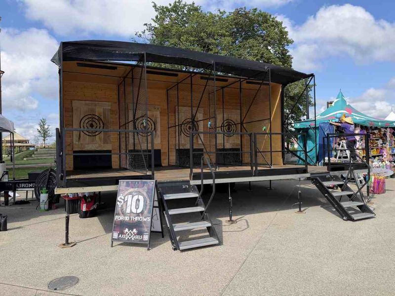 Square Canvas's new mobile unit, purchased from Dueling Axes, is already in use.