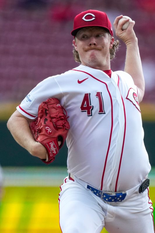 Starter Andrew Abbott allowed three runs in 6 2/3 innings as the Reds completed a sweep of the Athletics at Great American Ball Park Thursday, Aug. 6.