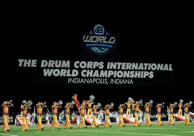 The Stark County-based Bluecoats Drum and Bugle Corps competes at the Drum Corps International World Championships in Indianapolis.