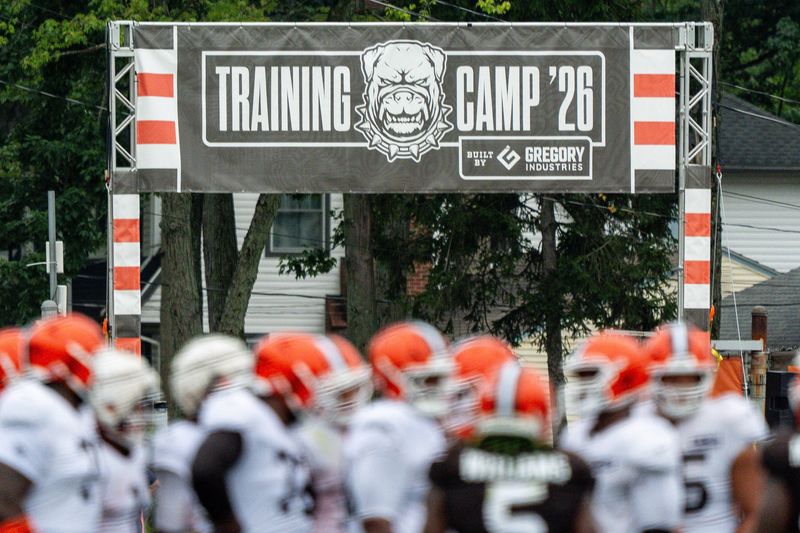 Cleveland Browns training camp day 12, Aug. 11, 2026, in Berea, Ohio.