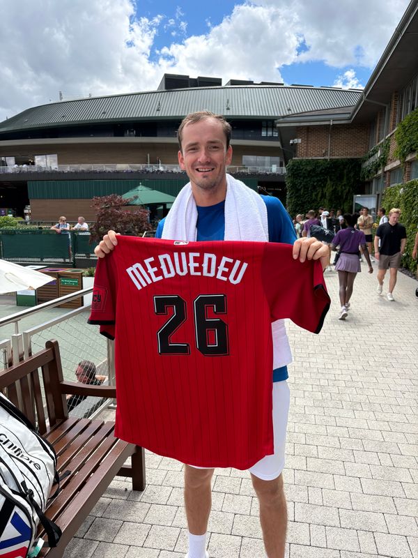 Daniil Medvedev became a Cincinnati Reds fan in 2025.