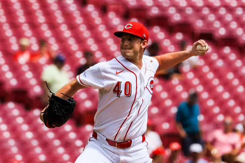 Reds starting pitcher Nick Lodolo had a strong outing against the Miami Marlins at Great American Ball Park Sunday, Aug. 16. Lodolo, making his second start after a stint on the injured list, pitched five shutout innings, allowing three hits with two walks and two strikeouts.