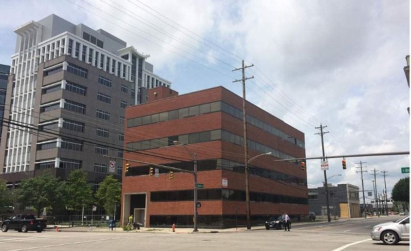 Owners of this vacant office building at 350 E. Broad Street asked to demolish the building and replace it with a grass-covered lot.