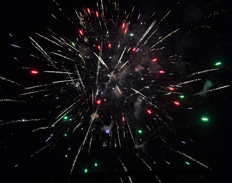 Fireworks show in Olney on Thursday, June 29, 2023.