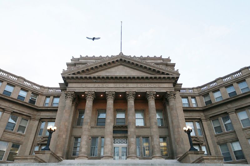 El Paso High, Wednesday, Dec. 4, in El Paso. The high school was built between 1914 and 1916 and is the oldest school in El Paso. The school is a Recorded Texas Historical Landmark.