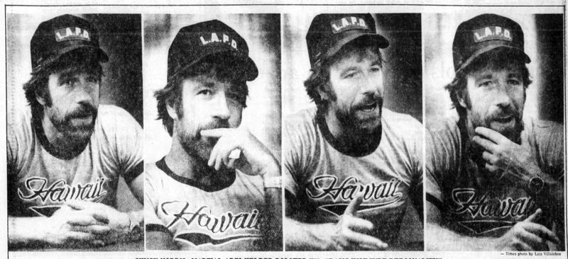 June 14, 1982 Chuck Norris  talks to El Paso Times staff writer Jim Brooks.
