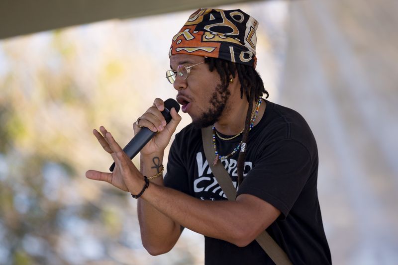 Treyzis performs at the 2nd Annual Juneteenth Celebration at Nations Tobin Park in Northeast El Paso, TX, on Saturday, June 15, 2024.