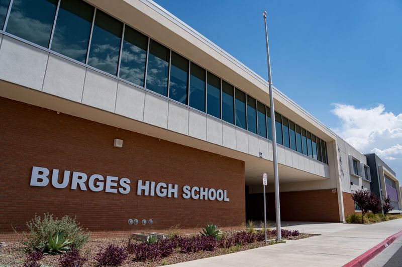 Security was increased at Burges High School, 7800 Edgemere Blvd., as a precaution after a shooting at neighboring James "Jim" Crouch Park in El Paso.
