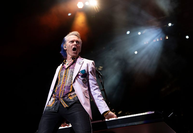 Lawrence Gowan performs with Styx at Ascend Amphitheater in Nashville, Tenn., Friday, July 12, 2024.