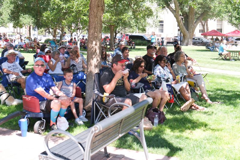 In this 2024 file photo, a crowd enjoys food and music at High Noon on the Square in downtown Amarillo.