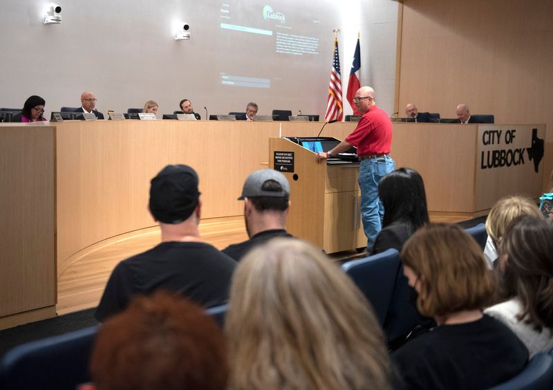 Sixty-three citizens speak during the public comment period at a Lubbock City Council meeting, Tuesday, Aug. 13, 2024, at Citizens Tower.