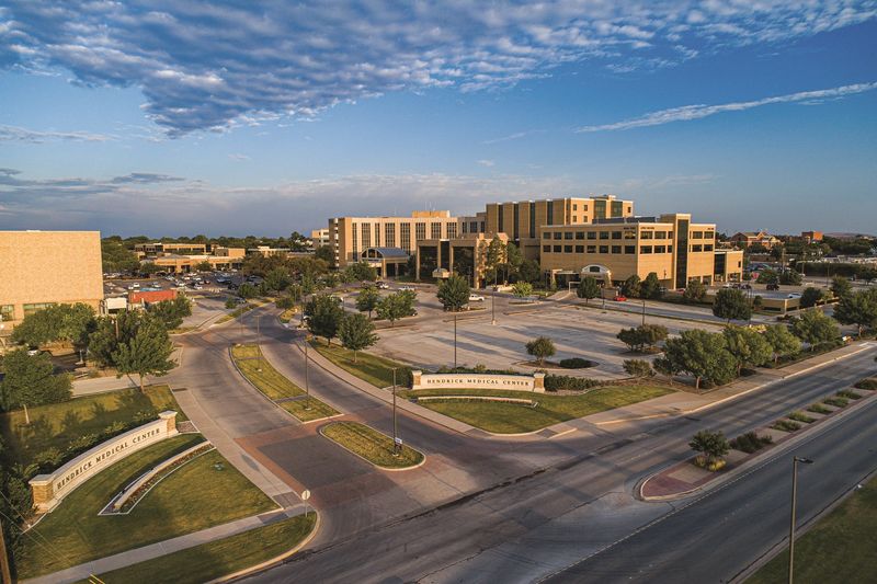 Aerial view of the Hendrick Medical Center North campus in Abilene.