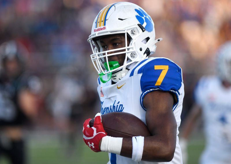 Frenship's Chase Campbell runs with the ball against Lubbock-Cooper in a non-district football game, Friday, Sept. 20, 2024, at Pirate Stadium in Woodrow.