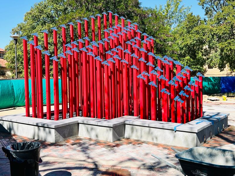 "100 Reflections" was being dedicated Saturday, Oct. 19, on the Texas Tech campus.