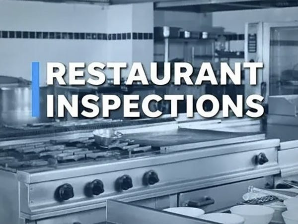 Weekly restaurant inspection results