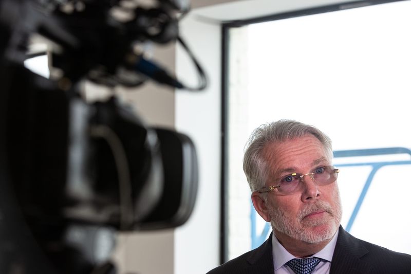 Attorney Thomas J. Henry speaks during a news conference in Corpus Christi on Dec. 10, 2024.