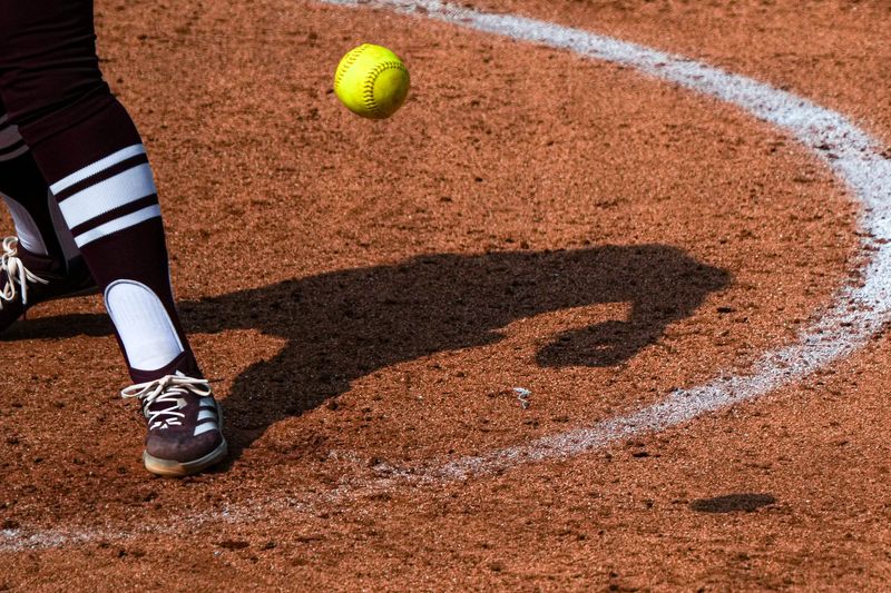 Texas A&M pitcher Sidne Peters (2) throws a pitch during the NCAA D1 Softball Tournament Regional against Saint Francis University at Davis Diamond at Texas A&M University on Friday, May 16, 2025 in College Station, Texas.