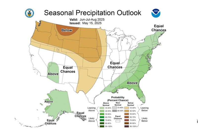 There are equal chances for above normal, near normal, or below normal precipitation for most of New Mexico this summer, according to the National Weather Service.