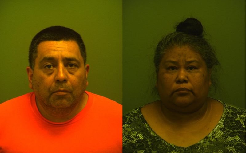 Richard Ramirez, left, and Nora Ramirez were arrested on suspicion of unlawful restraint of a child under 17 years old for allegedly locking their adopted son, 15, in a room and forcing him to use the restroom in the room since he was at least five years old.