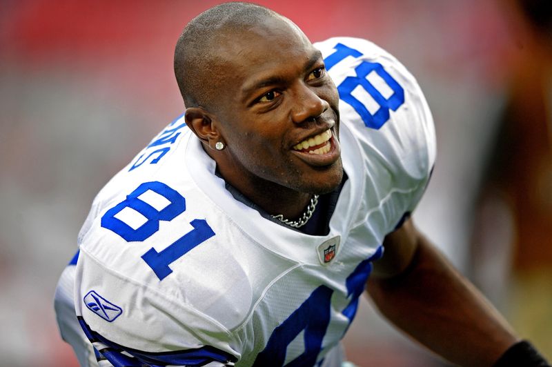 Oct. 12, 2008; Glendale, AZ, USA; Dallas Cowboys wide receiver (81) Terrell Owens against the Arizona Cardinals at University of Phoenix Stadium. Arizona defeated Dallas 30-24 in overtime. Mandatory Credit: Mark J. Rebilas-USA TODAY Sports