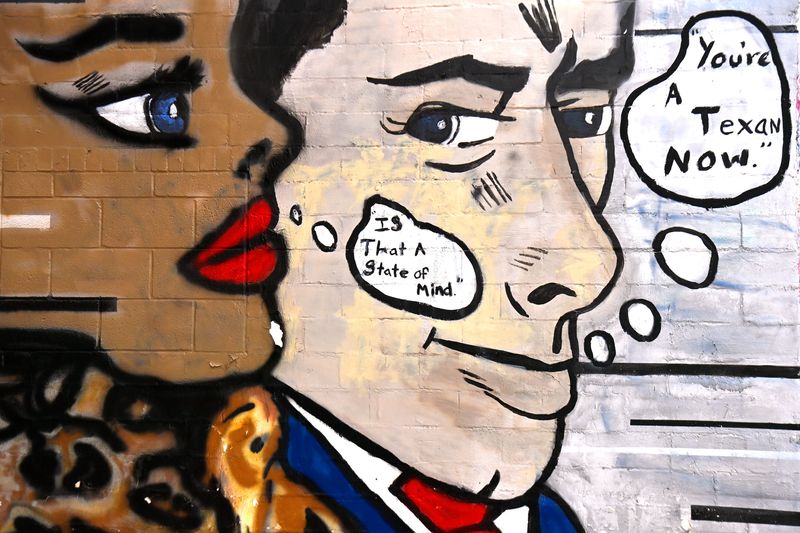 A mural in the Pop Art style seems to answer a question of what makes a Texan in San Angelo’s Paintbrush Alley March 13. Located in a downtown block bordered by Irving and Chadbourne streets, and Twohig and Concho avenues, the public art display is a hidden gem within the district.