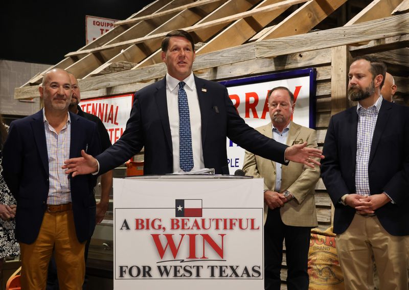 U.S. Rep. Jodey Arrington, R-Texas, speaks at a news conference about the wins and impact of the One Big Beautiful Bill on West Texans and Rural Americans on July 10, 2025 in Lubbock, Texas. Arrington helped author the bill signed by President Trump on July 4.