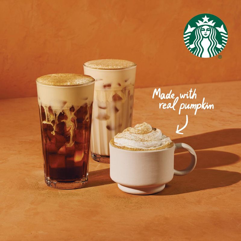 Starbucks' 2025 fall menu includes the Pumpkin Spice Latte, Pumpkin Cream Cold Brew and Iced Pumpkin Cream Chai as returning drinks.