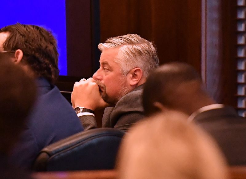 Ronald Burdick, sits in the 30th District Court of the Wichita County Courthouse on Tuesday.