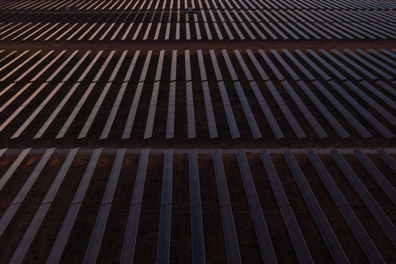 A solar project in Ector County. The Trump administration's rollback of tax credits will mean fewer renewable energy projects get built in Texas, experts say.
